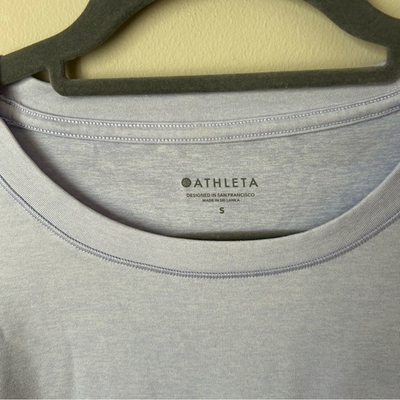 Athleta Uptempo Light Purple Long Sleeve Athletic Warm T-Shirt Women’s Small - Picture 4 of 8